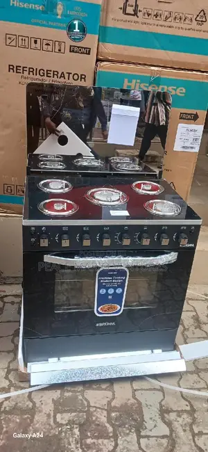 Bruhm Quality Glass 5burner Gas Cooker With 3years Warranty