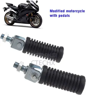 Pair of Motorcycle Folding Pillion Footrests Left Right