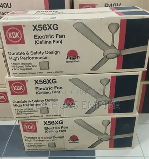Brand New KDK Ceiling Fan (56"Inch) Model:X56xg Copper Coil.