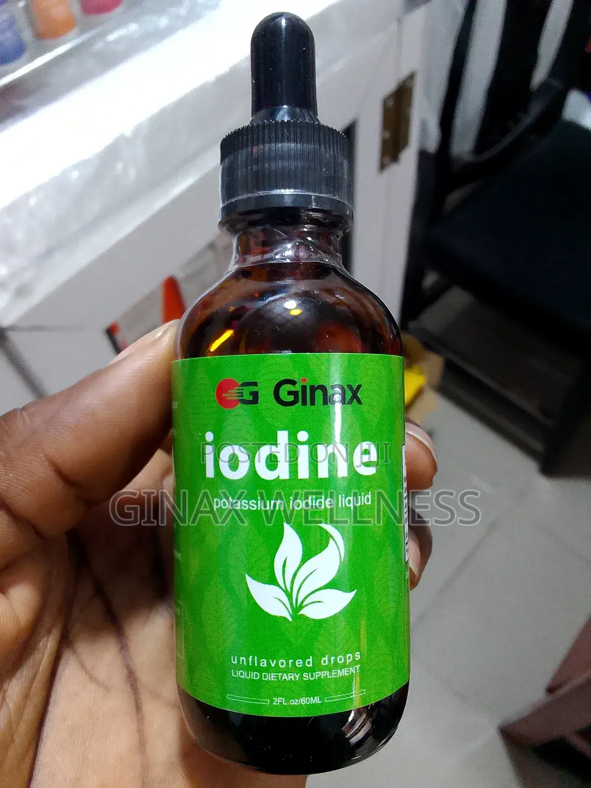 Ginax Iodine Liquid Drops (60ml, 250mcg)