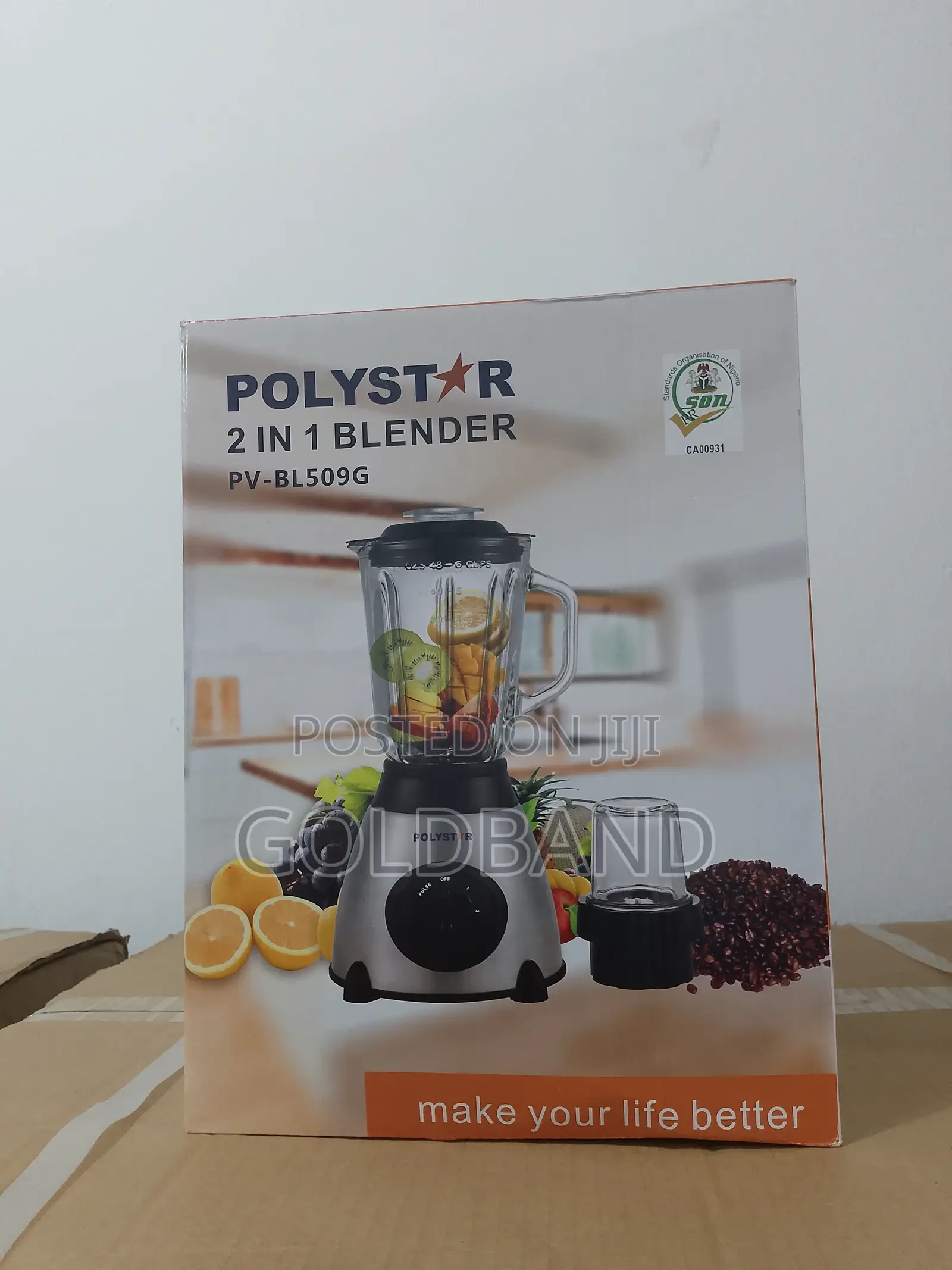 1.5L 2in1 Pv-Bl509g Polystar Portable Blender