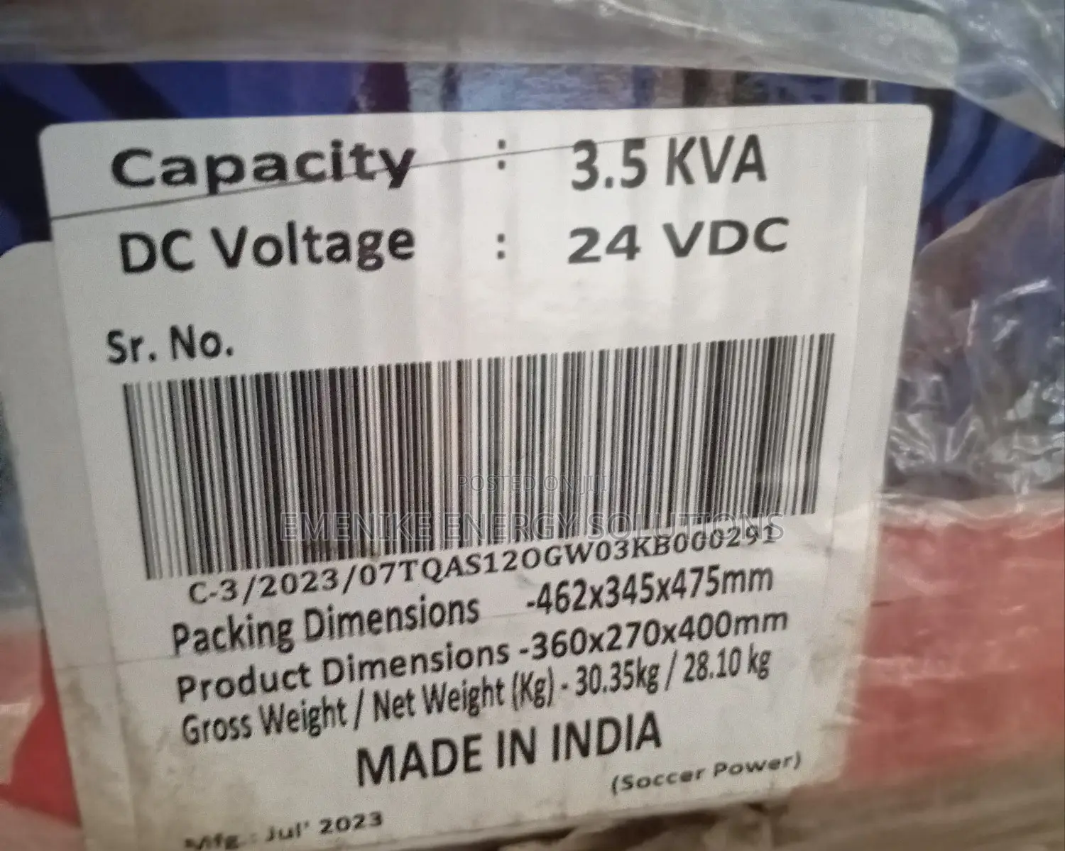 Soccer Power 5.5kva Invert