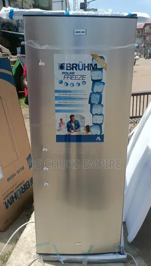 Brand New Bruhm Upright Freezer With External-7 Steps-180ltr