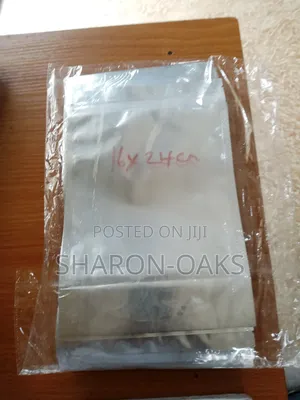 Silver Transparent Front Pouch 16 X 24