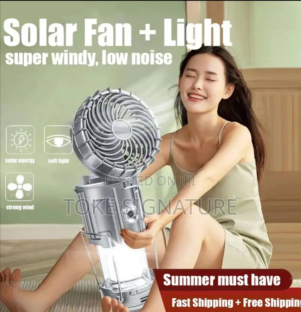 Solar Camping Light and Fan