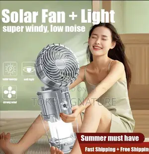 Solar Camping Light and Fan