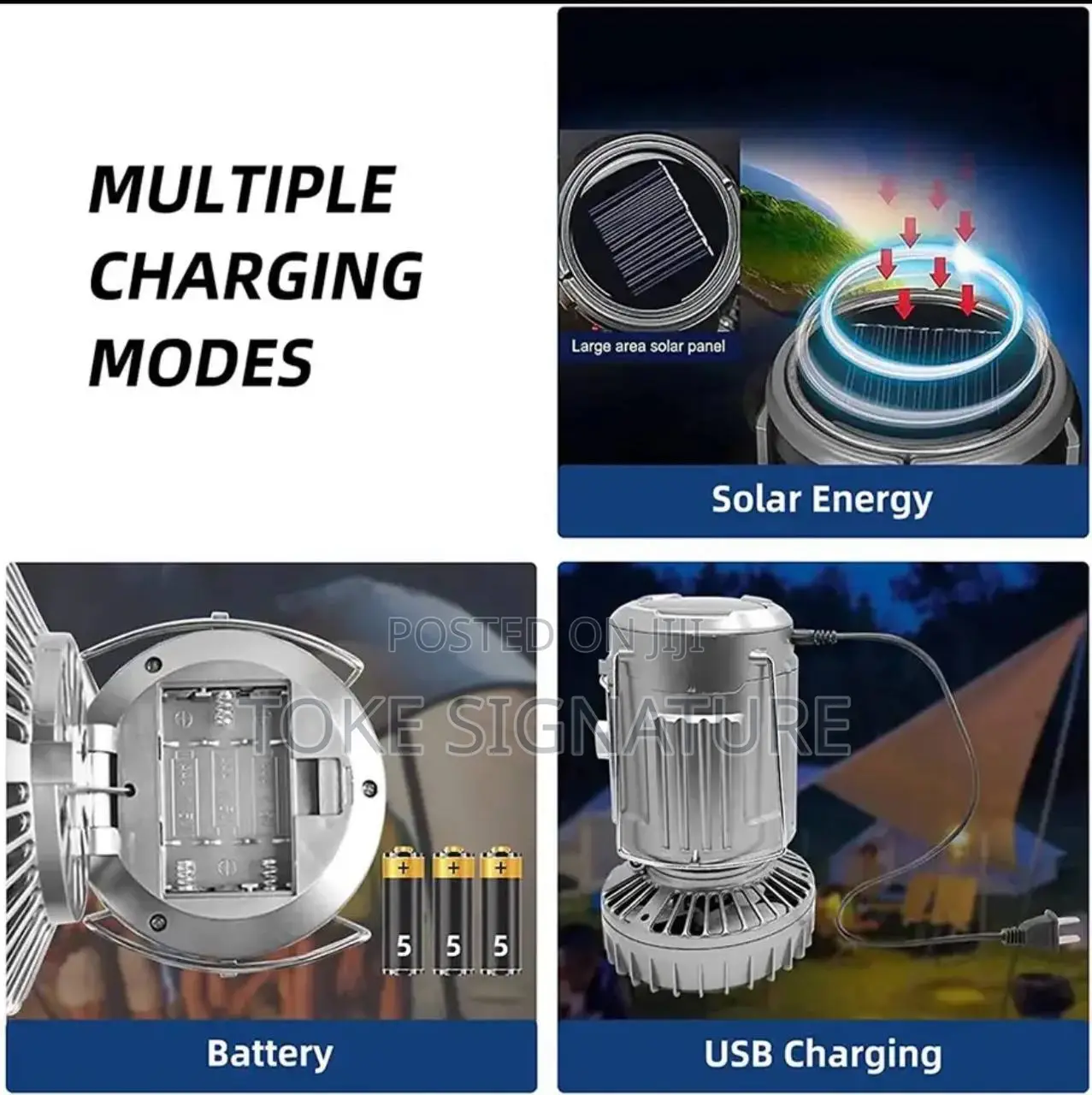 Solar Camping Light and Fan