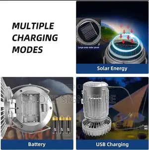 Solar Camping Light and Fan