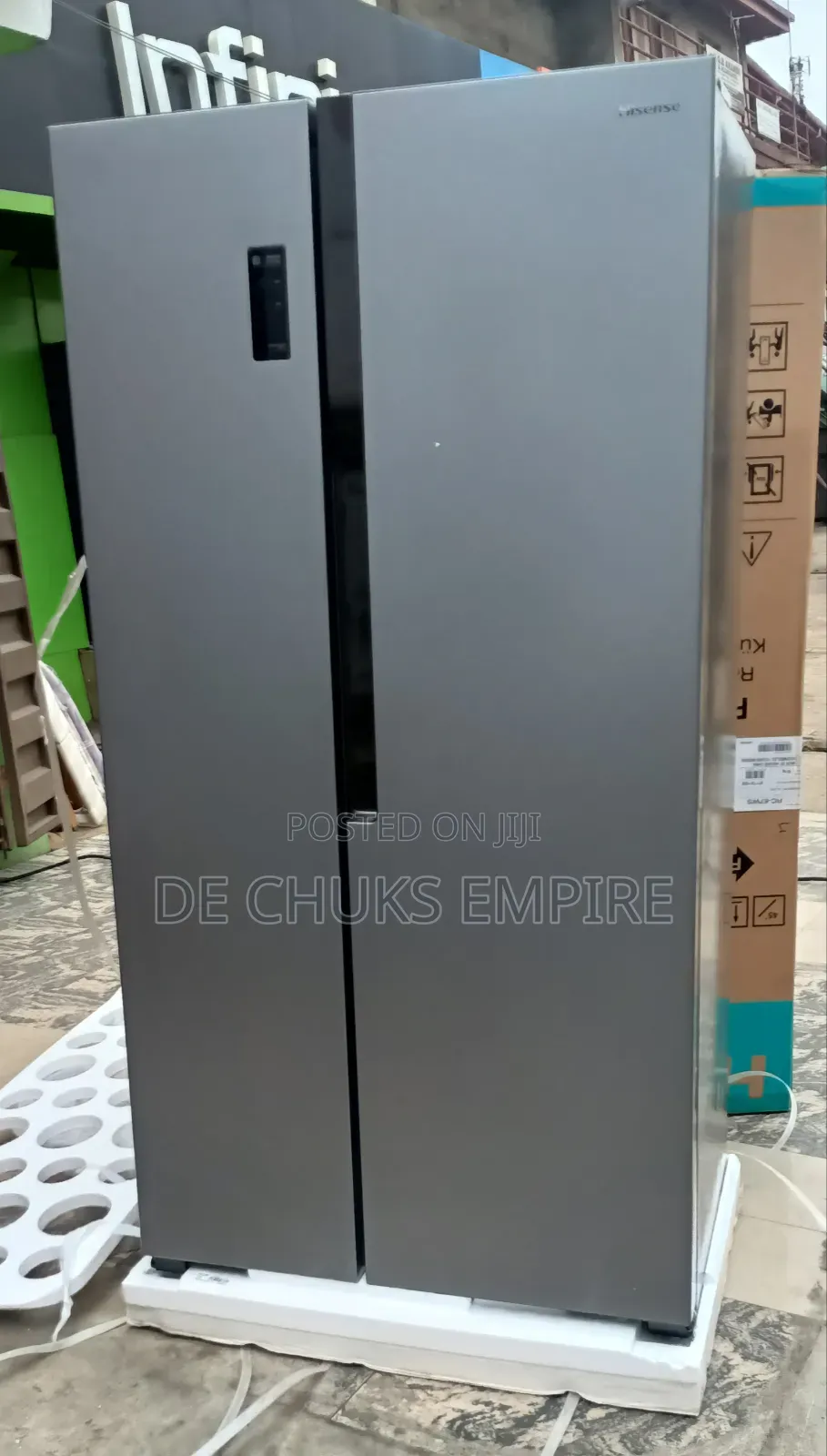 Hisense Side by Side Fridge With Digital Display(516 Liters)