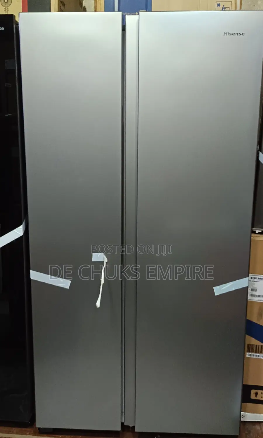 Brand New Hisense Side by Side Fridge (516 Liters) Silver