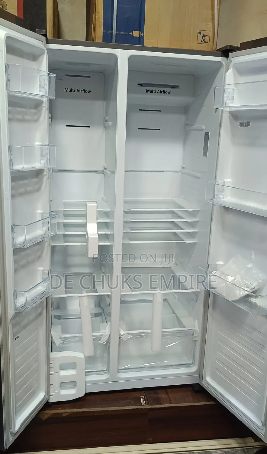 Brand New Hisense Side by Side Fridge (516 Liters) Silver
