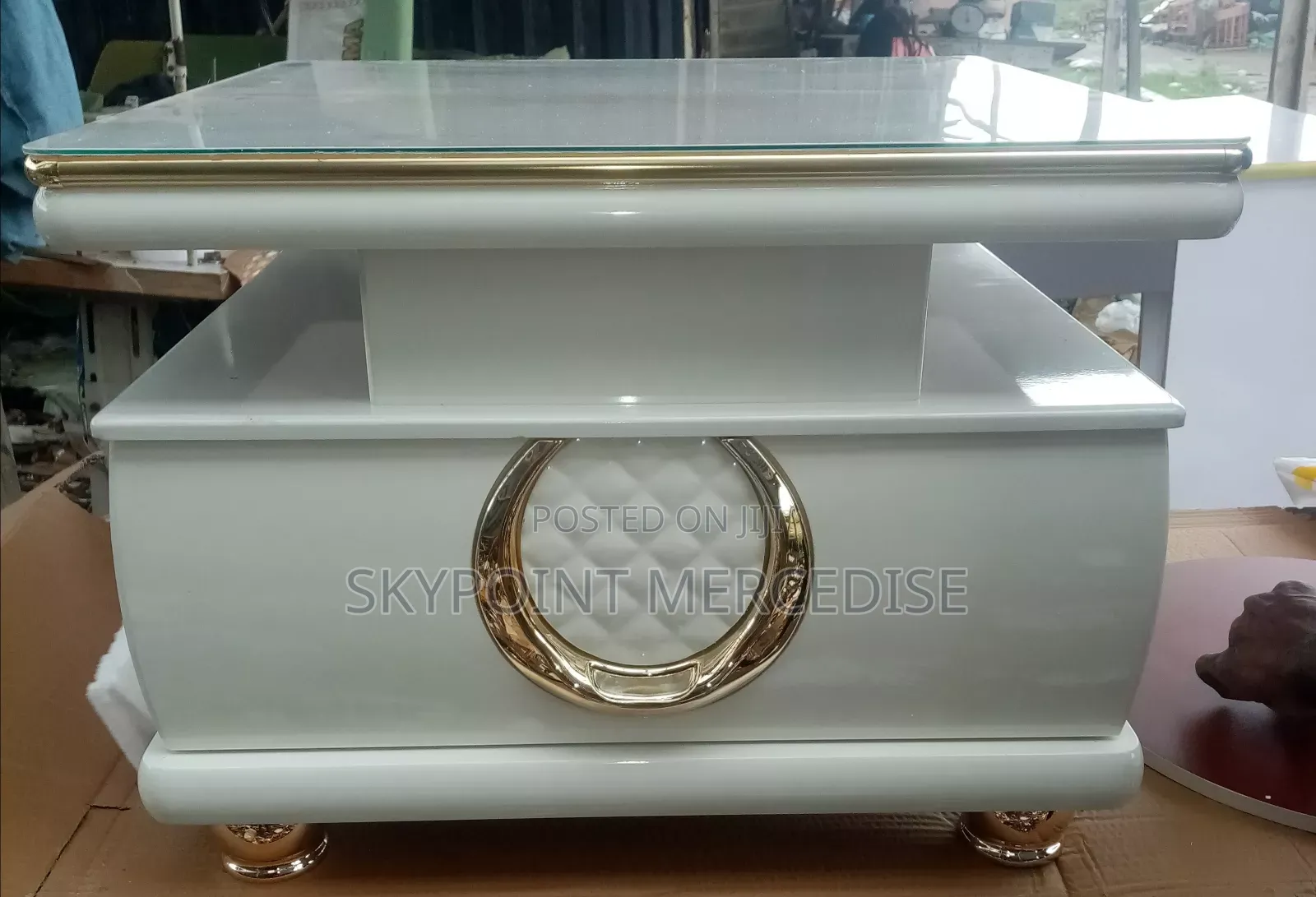 An Equitise Mini Centre Table With Two Sides Drawers