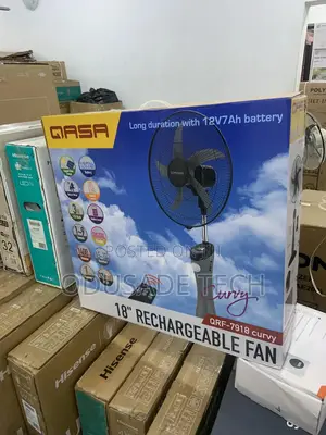 Photo - Worry Less With Qasa Rechargeable Fan QRF-7918 Curvy - 18"