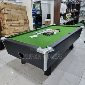 8ft Marble Coin-Operated Snooker Table, Premium Foreign