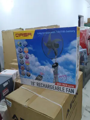 Branded QASA 18" Rechargable Stand Fan -QRF-7918