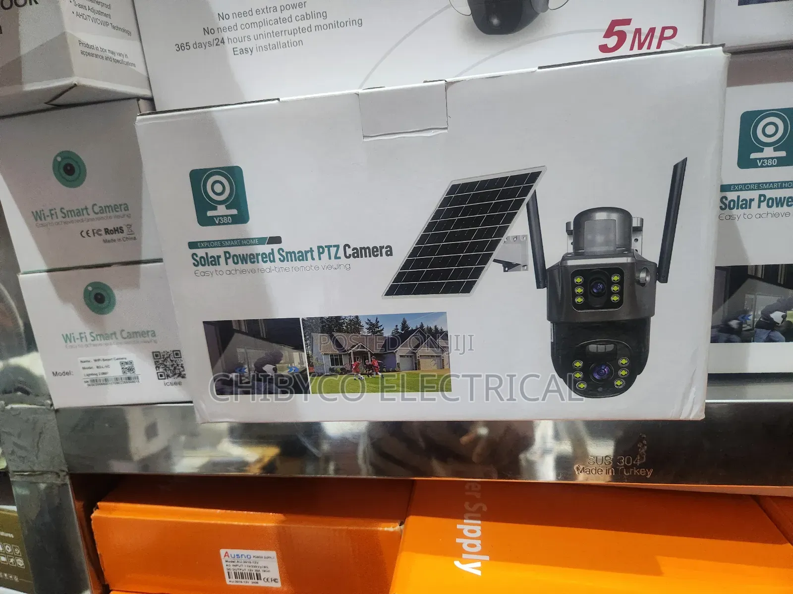 Solar Camera With Dual Lens Vision