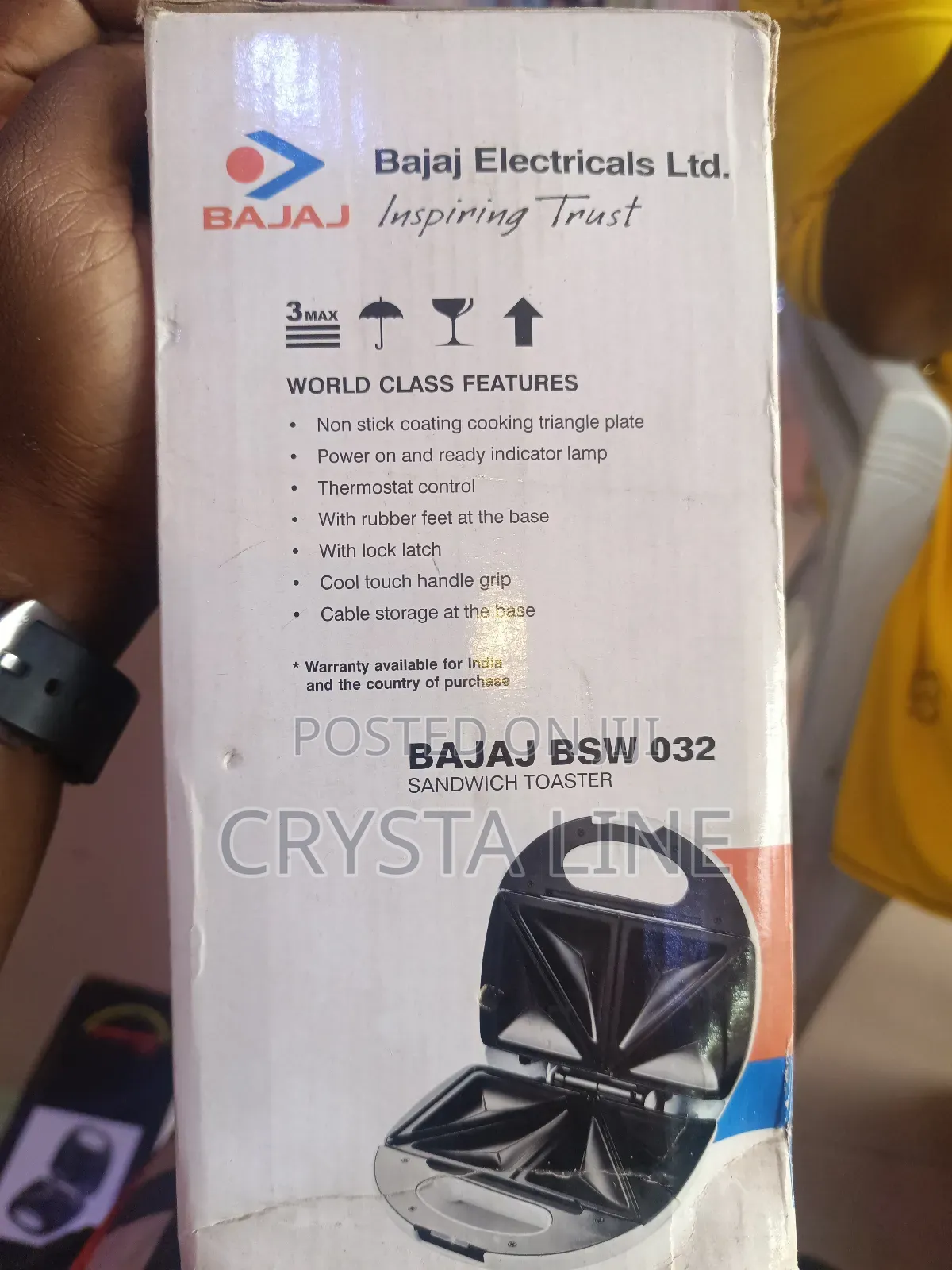 Bajaj Electrical Sandwich Toaster 032