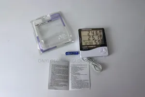 Digital Temperature Humidity Alarm Clock Dual Sensor HTC-2