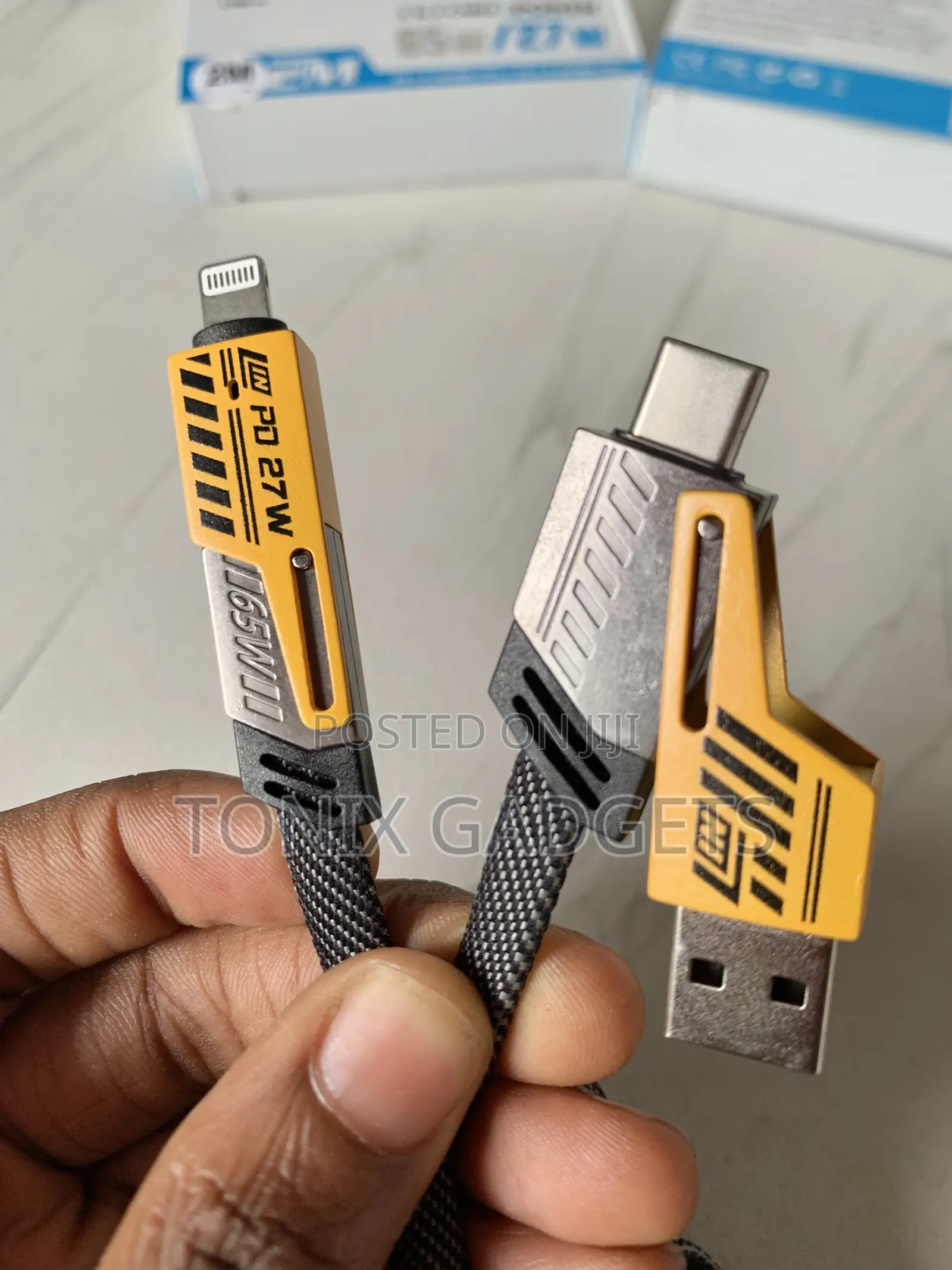 Flat Wire 2 To 2 Fast Charging Data Cable - 65W
