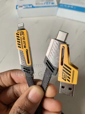 Flat Wire 2 To 2 Fast Charging Data Cable - 65W