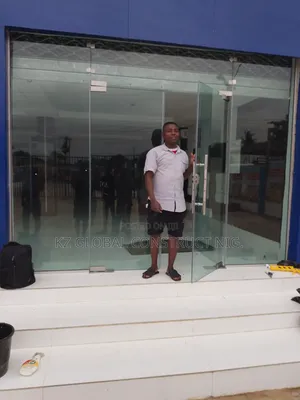 Frameless Swing Door With Fix Light 111