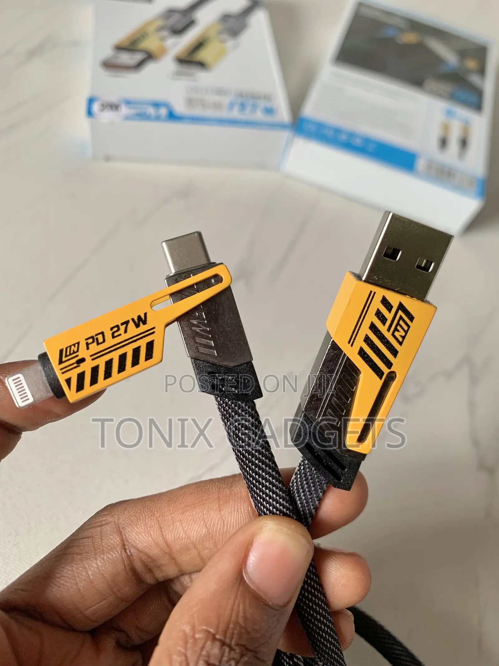 4 in 1 Convertible Data Cable-65w Multiple Charging Cable~1M