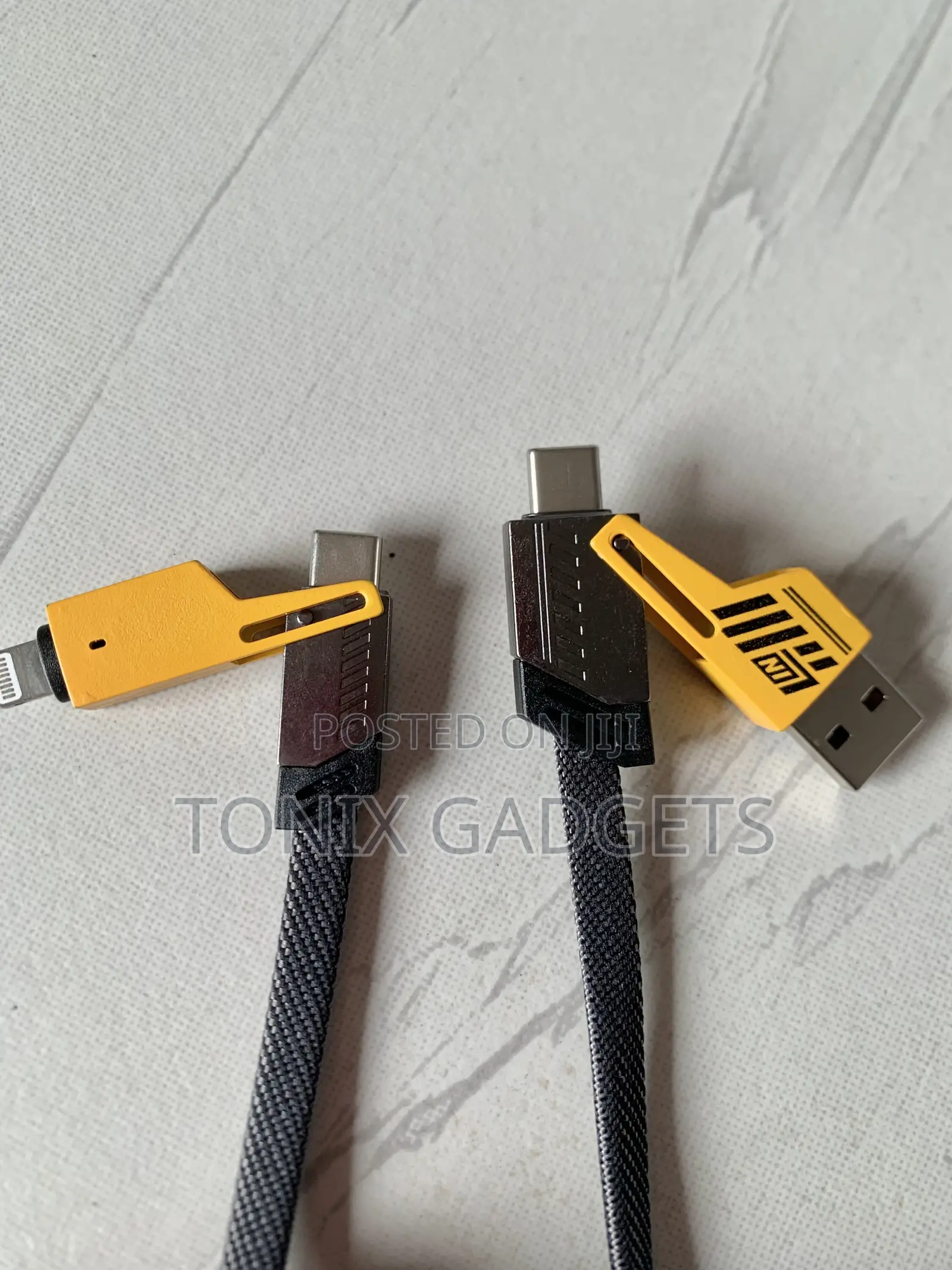4 in 1 Convertible Data Cable-65w Multiple Charging Cable~1M