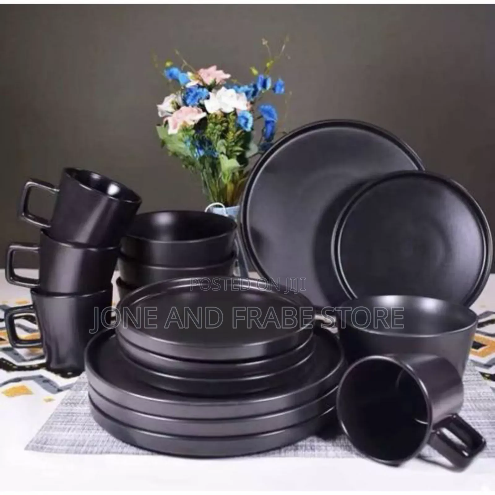 16 PCS Stoneware Ceramics Dinner Set