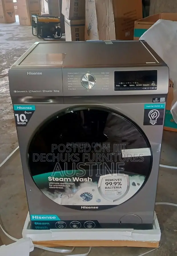 Brand New Hisense 10kg Automatic Front Loader Washing Machin