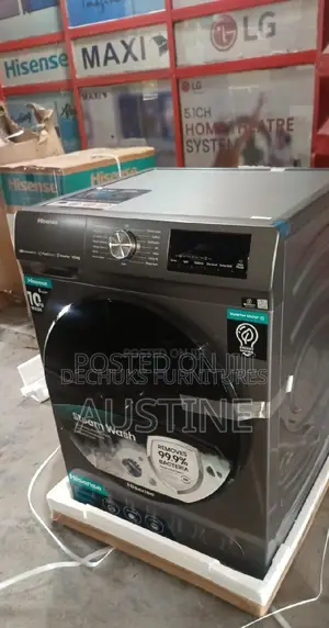 Brand New Hisense 10kg Automatic Front Loader Washing Machin