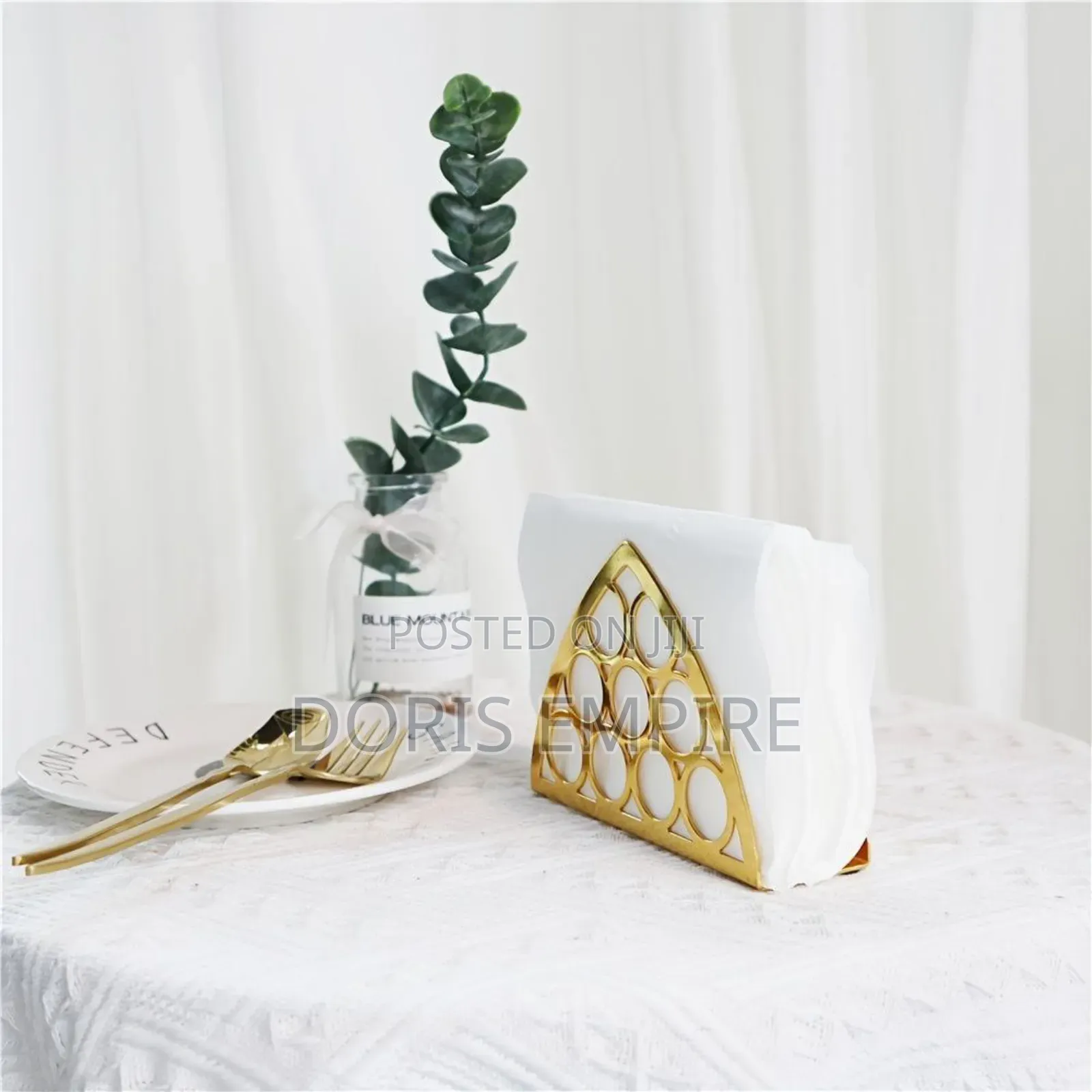 Luxury Gold Serviettes Holder Available Now