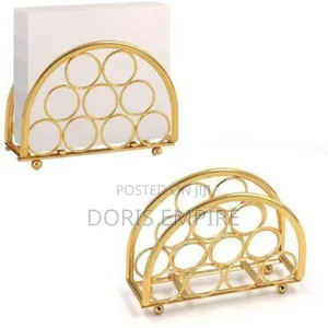 Luxury Gold Serviettes Holder Available Now