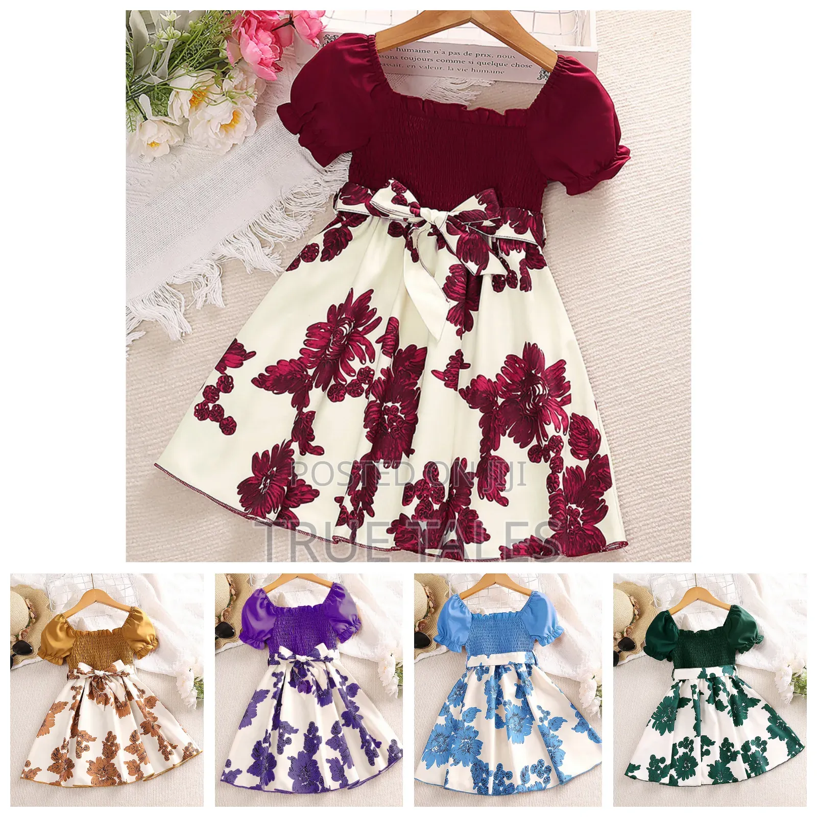 Girls Pretty Frock Summer Dress Ages 2 to 10 Years