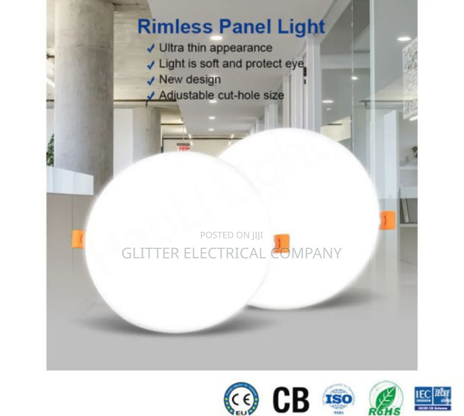 Rimless Panel Light for POP