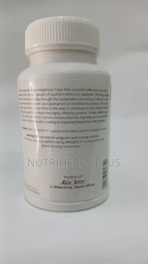 Aloe Ferox Circulate-It: For Proper Blood Flow, Circulation