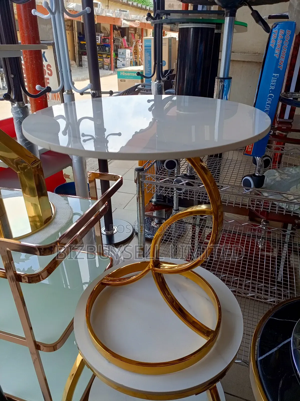 Golden Marble Coffee Table.