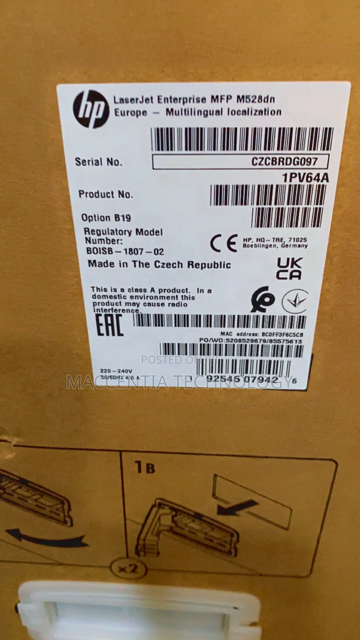 Hp Laserjet Enterprise MFP M528dn