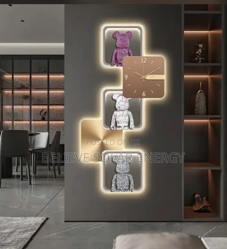 Big Led Light Wall Clock