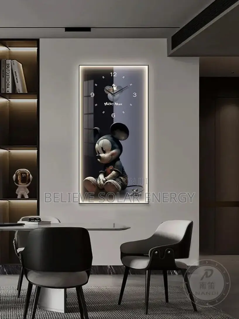 Big Led Light Wall Clock