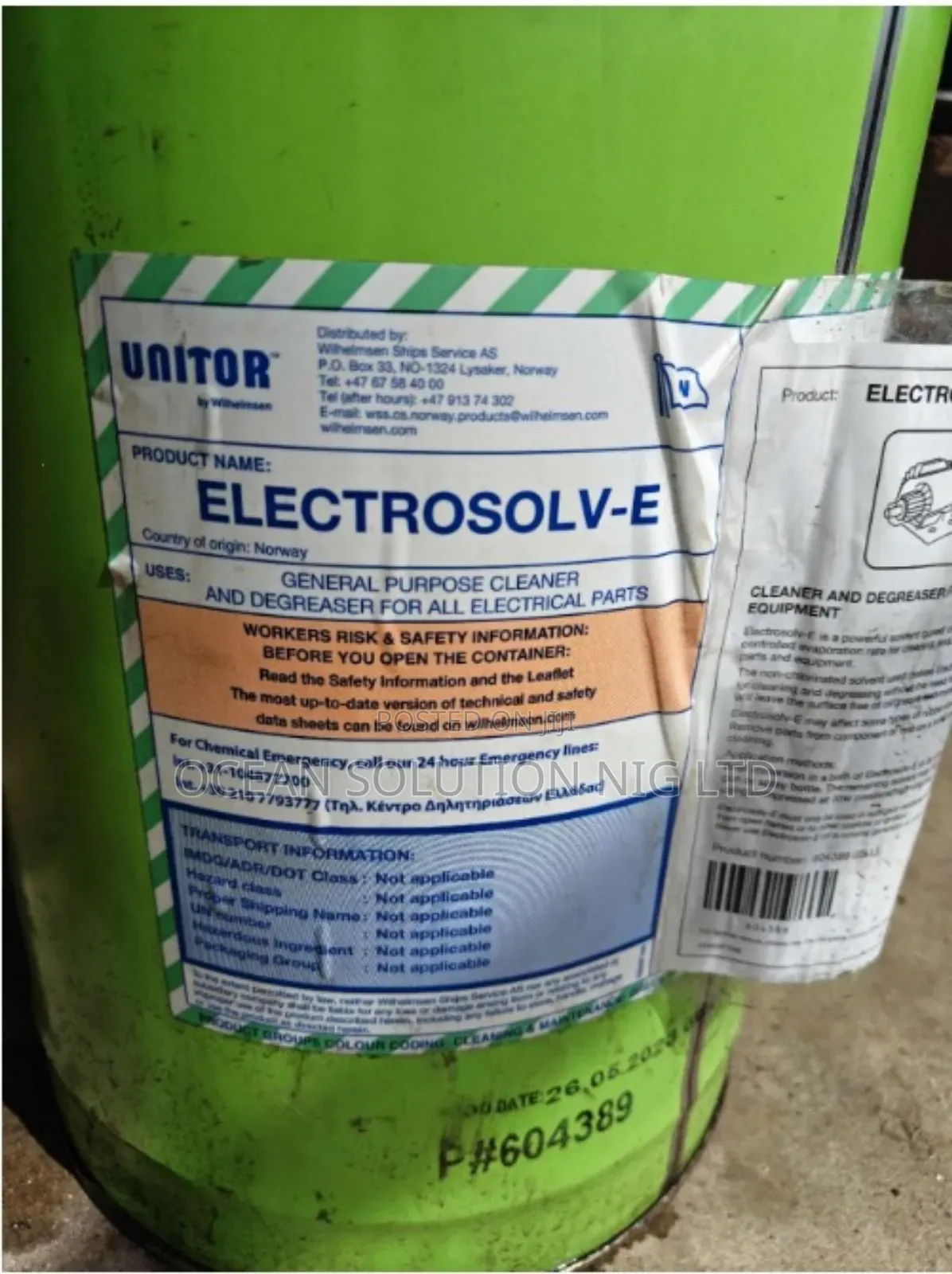 Electrosolv-e/ Unitor Electrosolv-e