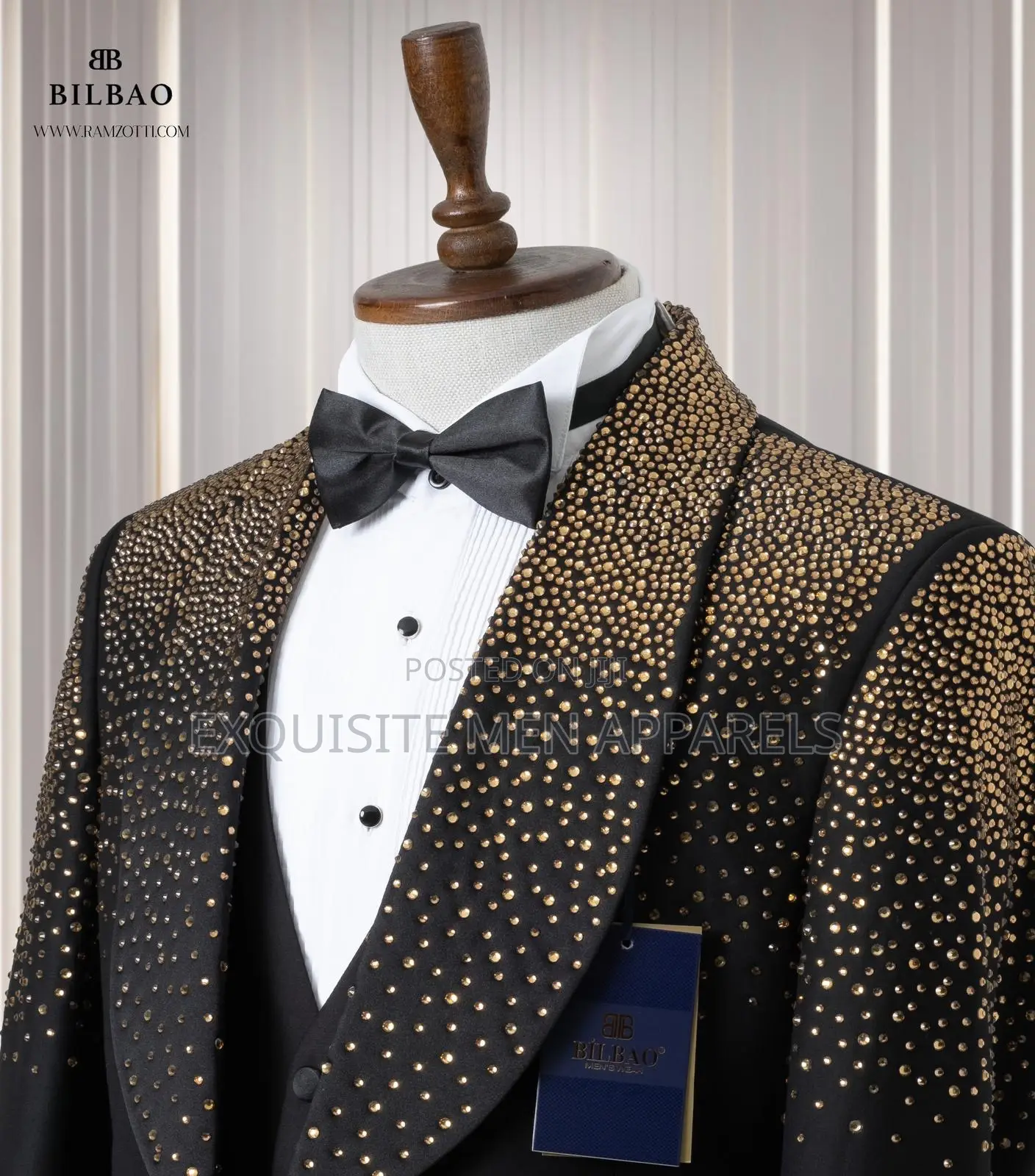 Designer Stone Ceremonial Bilbao Turkish Suit for Men