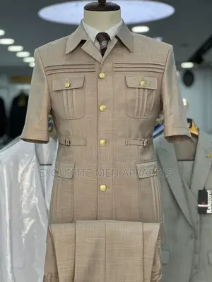 Latest Turkish Shortsleeved Safari Suit for Men