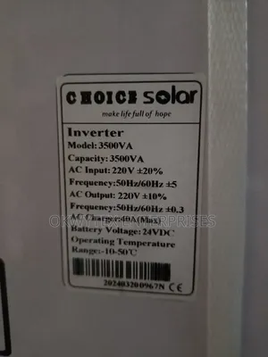 3.5kva 24V Choice Solar Inverter Pure Sine Wave