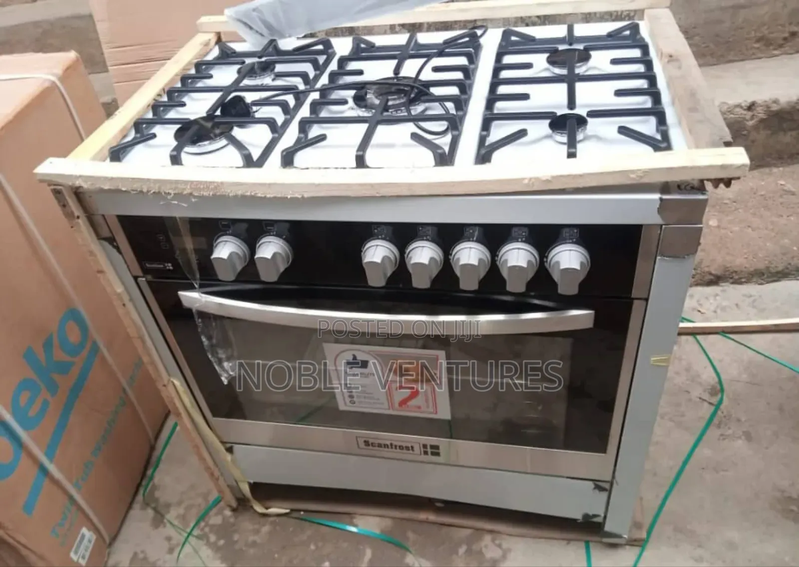 Scanfrost Freestand Automatic 5burner Gas Cooker 90cm