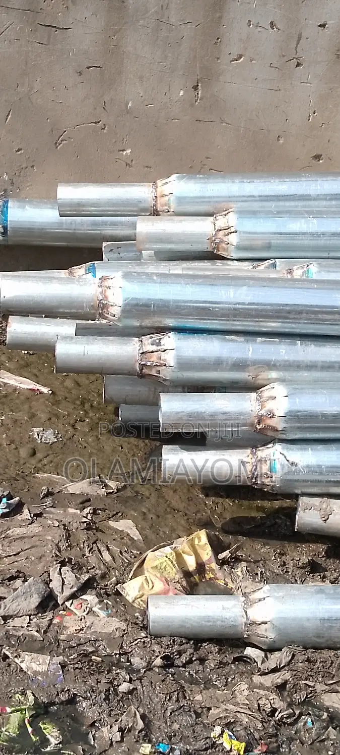 Solar Lights With Galvanised Pipe