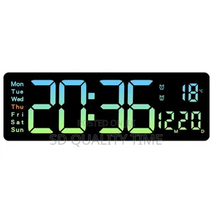 Led Digital Wall Clock Timer With Remote Control