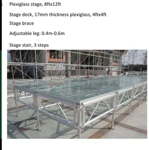 Classic Plexiglass Indoor and Outdoor Stage .