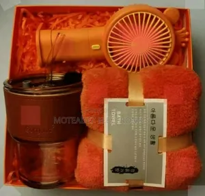 3in1 High Quality Gift Set With Handheld Fan, Towel and Cup