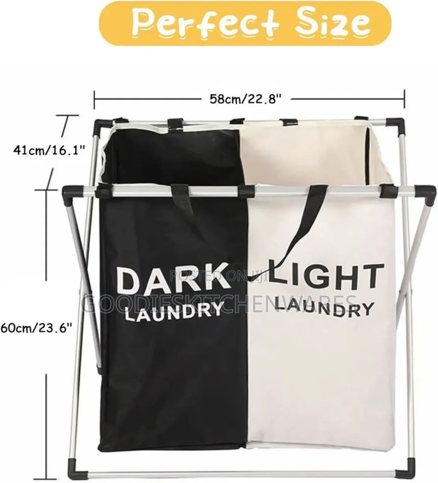 2 Section Laundry Bag / Laundry Basket