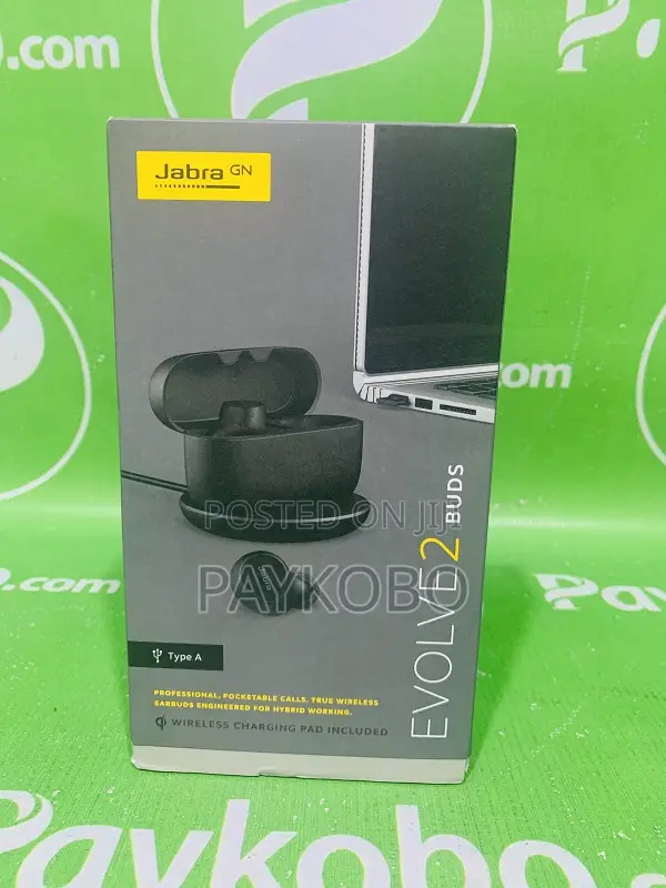 Jabra Evolve2 Buds Usb-a With Wireless Charging Pad